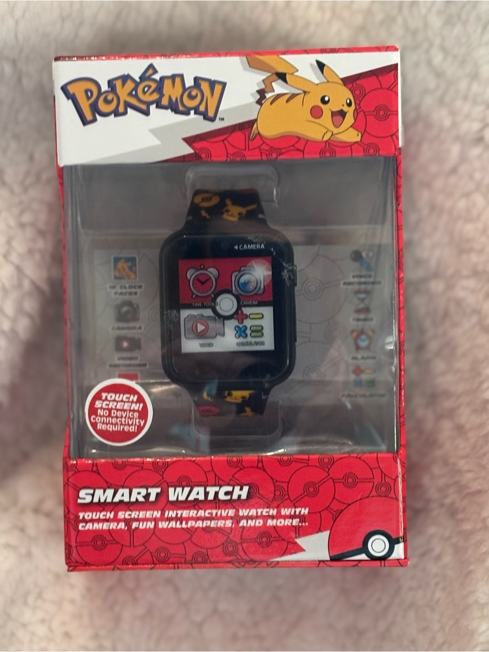 Nintendo Pokémon Kids Smart Watch in Black and Yellow